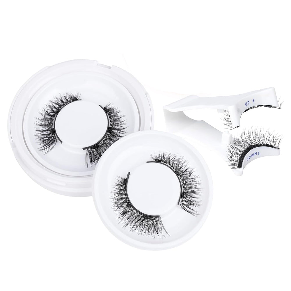 2 Pairs Reusable Magnetic Eyelashes with Tweezers