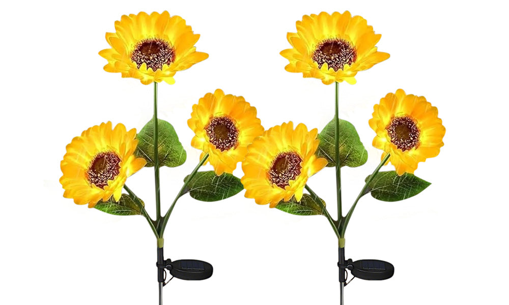 Solar Outdoor Garden Lights Sunflower and House Decorative Light