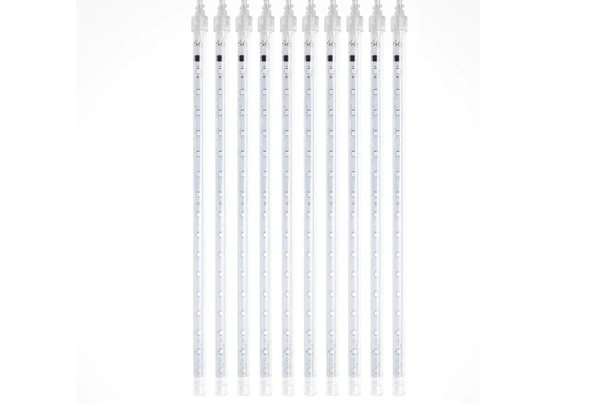 LED Meteor Shower Raindrop String Lights Solar Powered for Outdoor Decoration