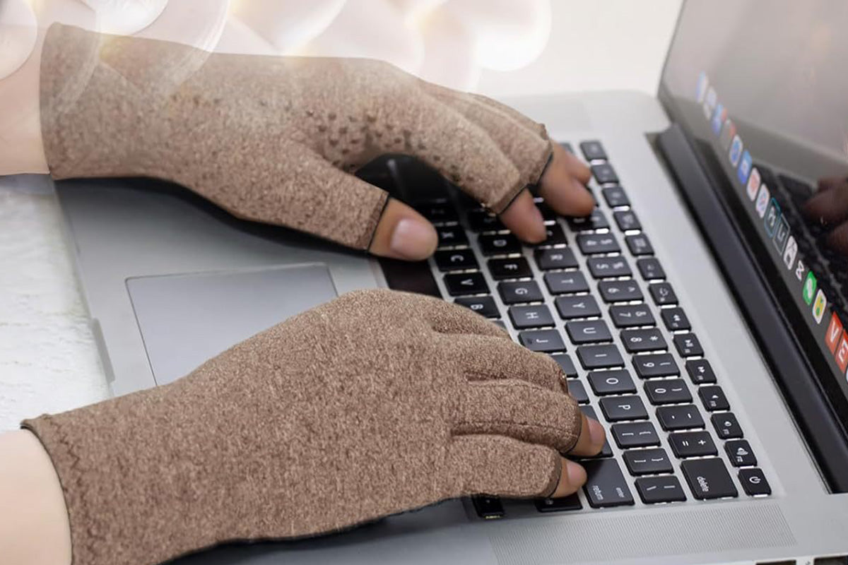 Women Arthritis Compression Gloves Anti-Slip for Hand Pain and Osteoarthritis