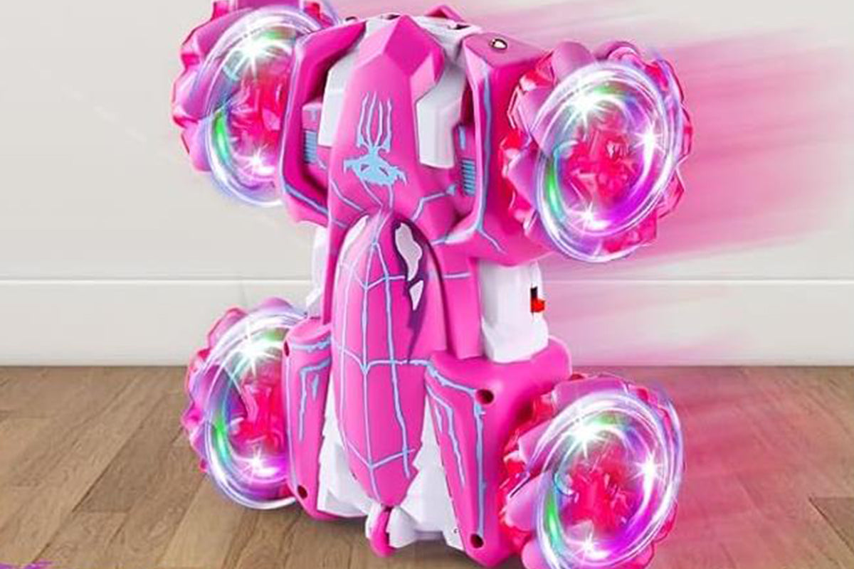 Spider Remote Control Car with Cool Lights 360 Degrees Rotating 4WD Off-Road Race Car