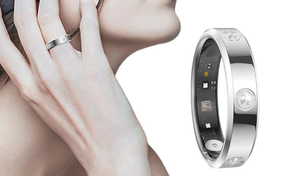 Smart Health Ring with Heart Rate Sleep and Blood Oxygen Monitoring