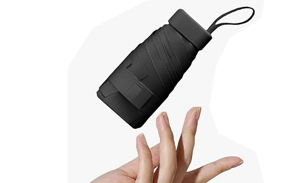 Mini Folding Travel Umbrella with UPF50+ Sun Protection for Outdoor