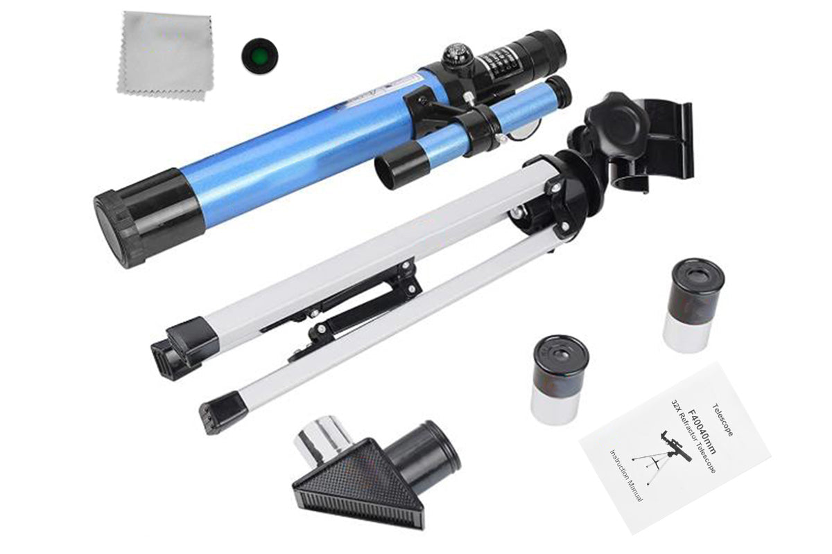 32X Magnification Astronomical Telescope Portable GPS Syncs Telescope with Tripod for Little Astronomy Beginners