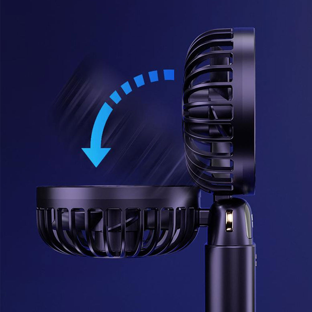 Foldable Handheld Fan With LED Display