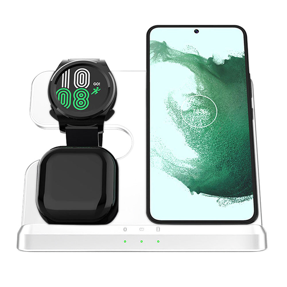 3 in 1 Wireless Fast Charging Station for Android iOS