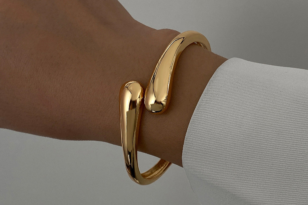 3Pcs Set Women Chunky Bangle Bracelets Wide Wrist Cuff Stackable Fashion Jewelry Gift