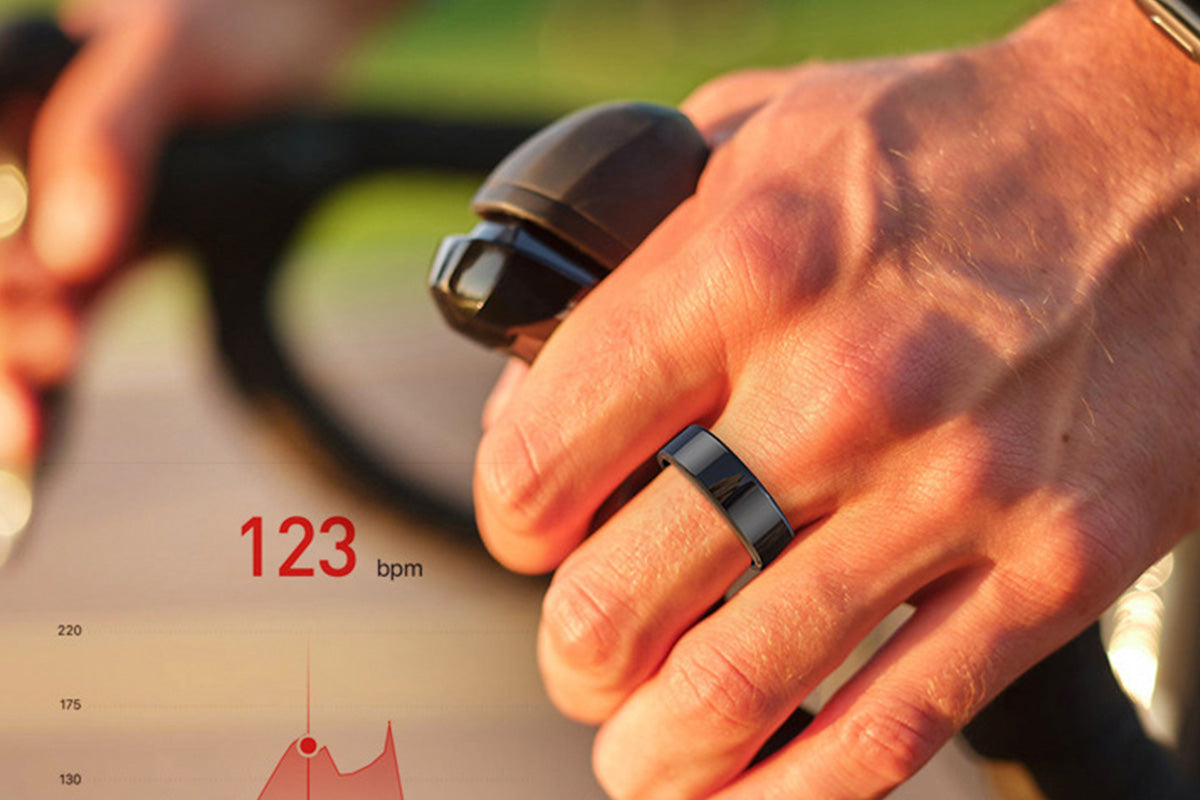 Smart Health Ring with Charging Case Sleep Tracking Waterproof