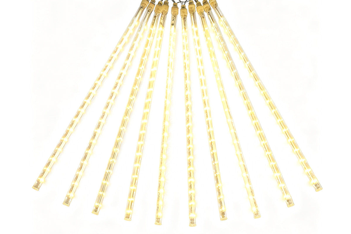 LED Meteor Shower Raindrop String Lights Solar Powered for Outdoor Decoration