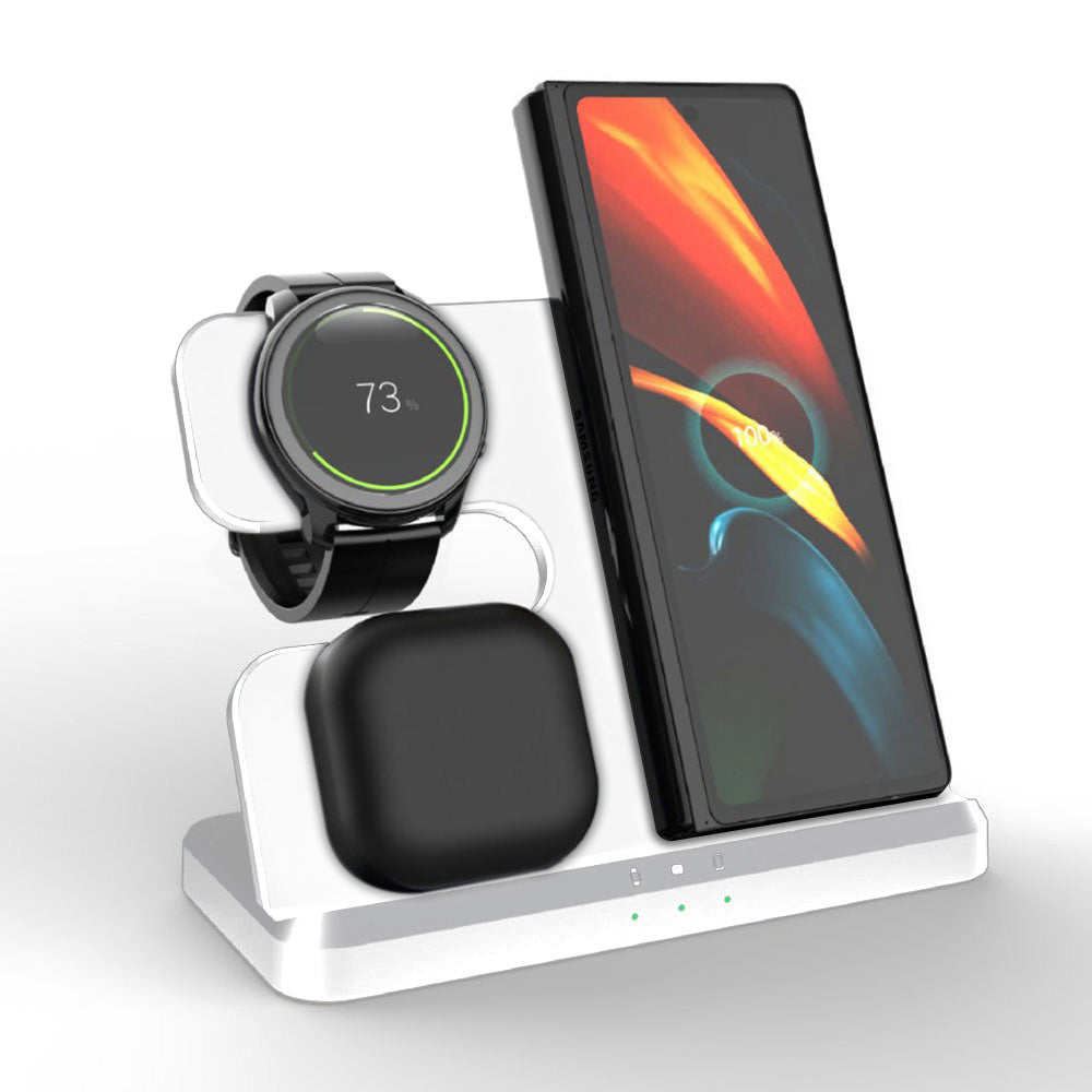 3 in 1 Wireless Fast Charging Station for Android iOS