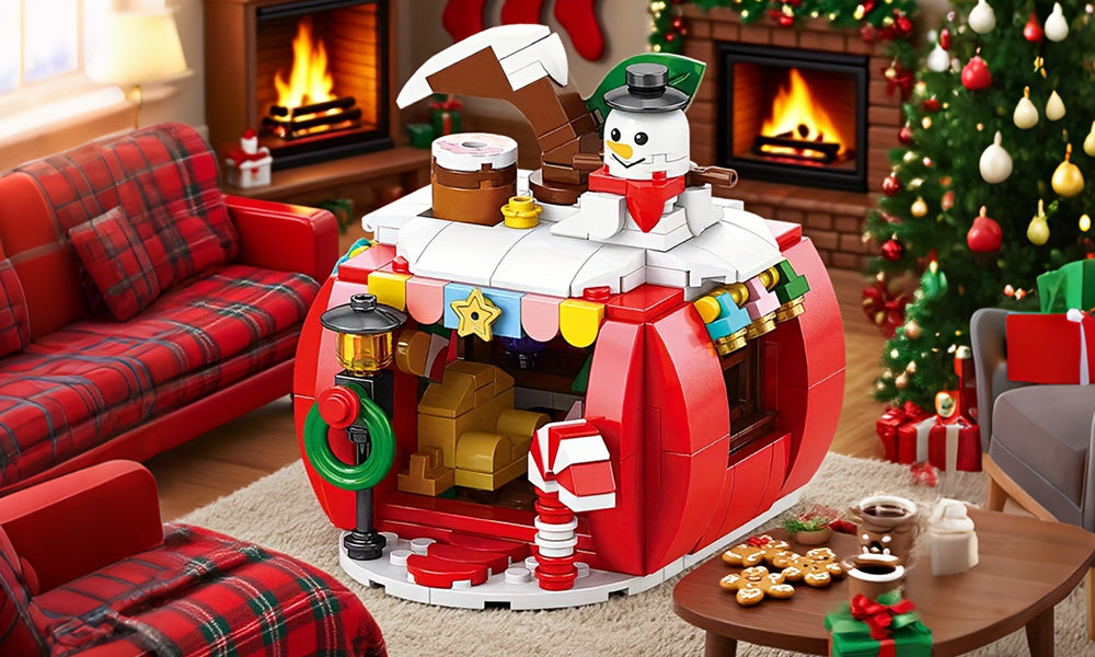 Christmas Building Brick Assembly Toy Gift and Festive Decoration