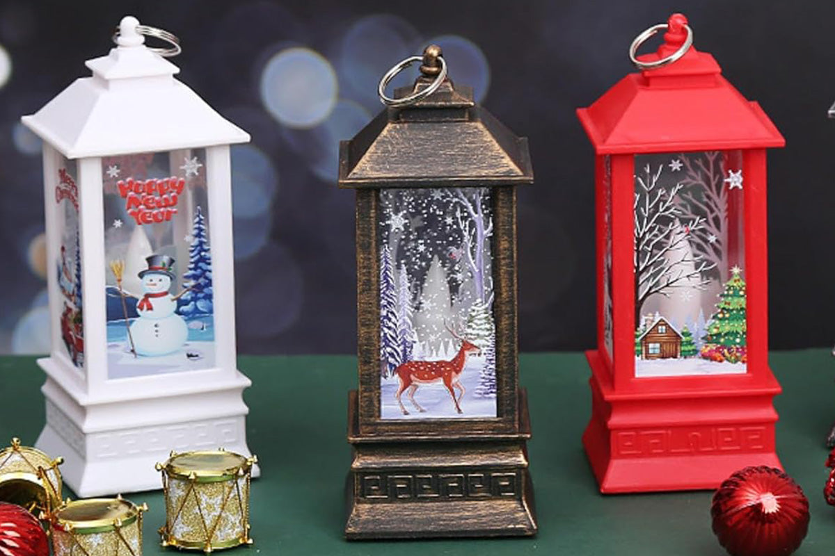 Christmas LED Lantern Xmas Tree Decoration Ornament Light