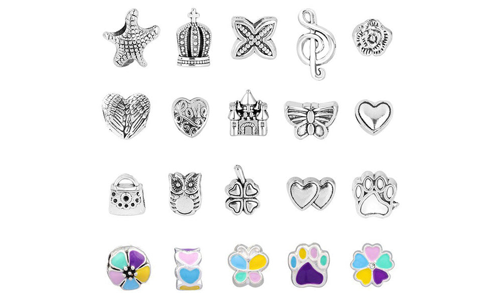 DIY Kids Bracelet Making Kit with Charms and Beads Jewelry Set for Girls Gifts