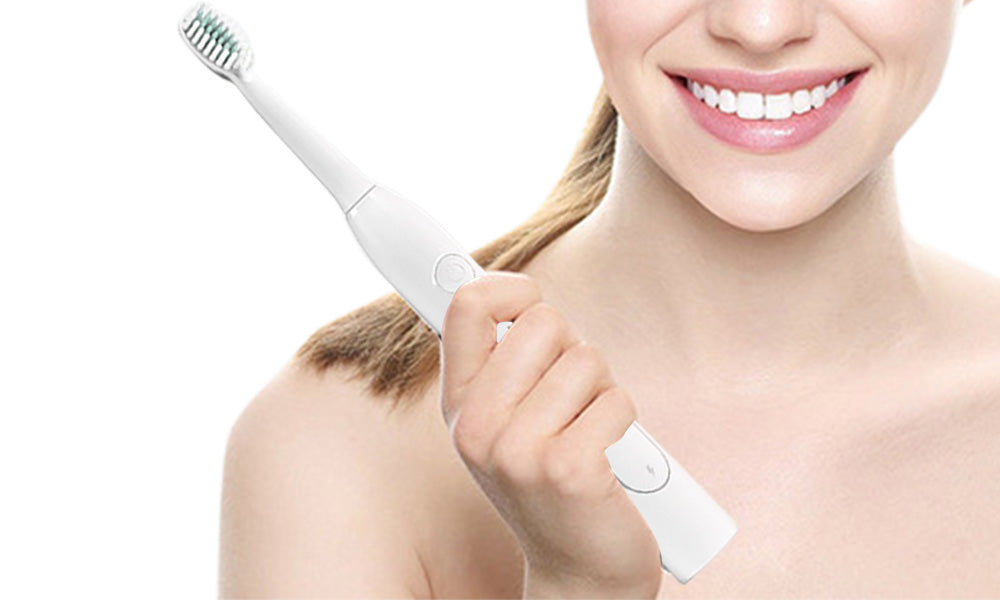 Sonic Electric Toothbrush with 8 Replaceable Wave-Shaped Soft Brush Heads for Oral Care