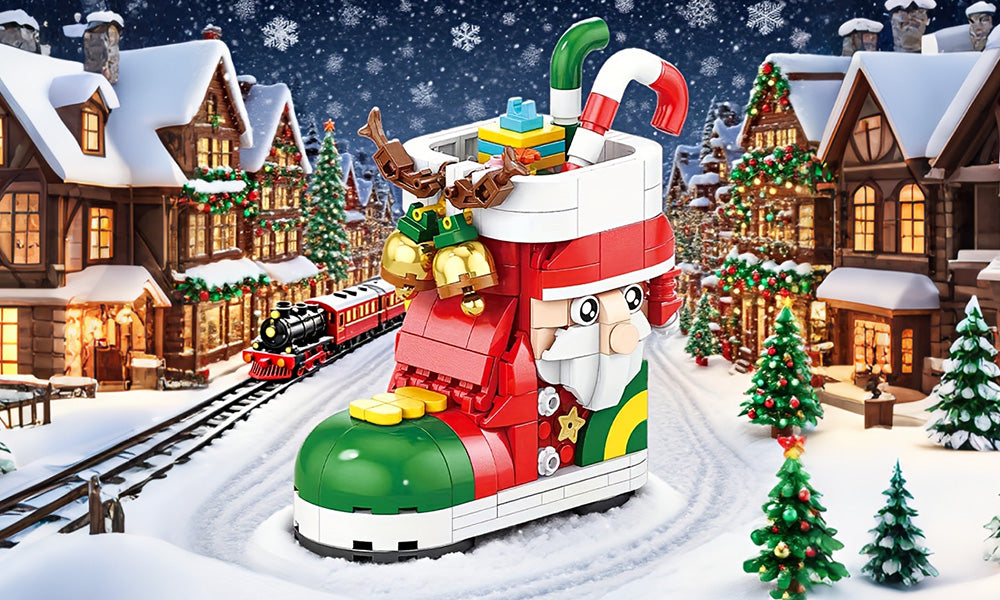 Christmas Building Brick Assembly Toy Gift and Festive Decoration