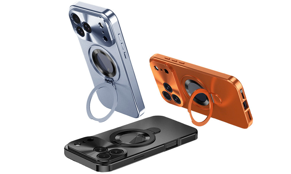 Privacy Magnetic Phone Case with Stand Full Coverage Protective Case for iPhone 17 Pro / 17 Pro Max