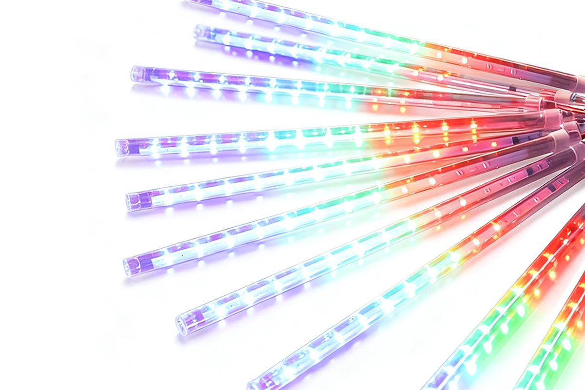 LED Meteor Shower Raindrop String Lights Solar Powered for Outdoor Decoration