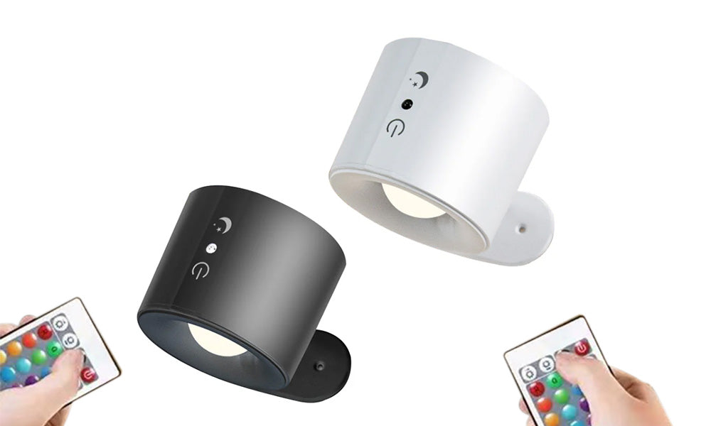 Rechargeable LED Spotlight Wireless Wall Lamp with Remote Control