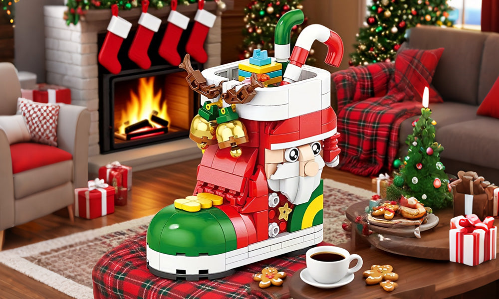 Christmas Building Brick Assembly Toy Gift and Festive Decoration