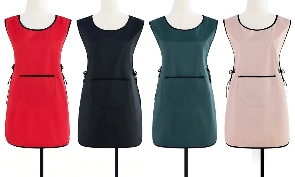 Ladies Breathable Tabard Apron for Kitchen and Catering
