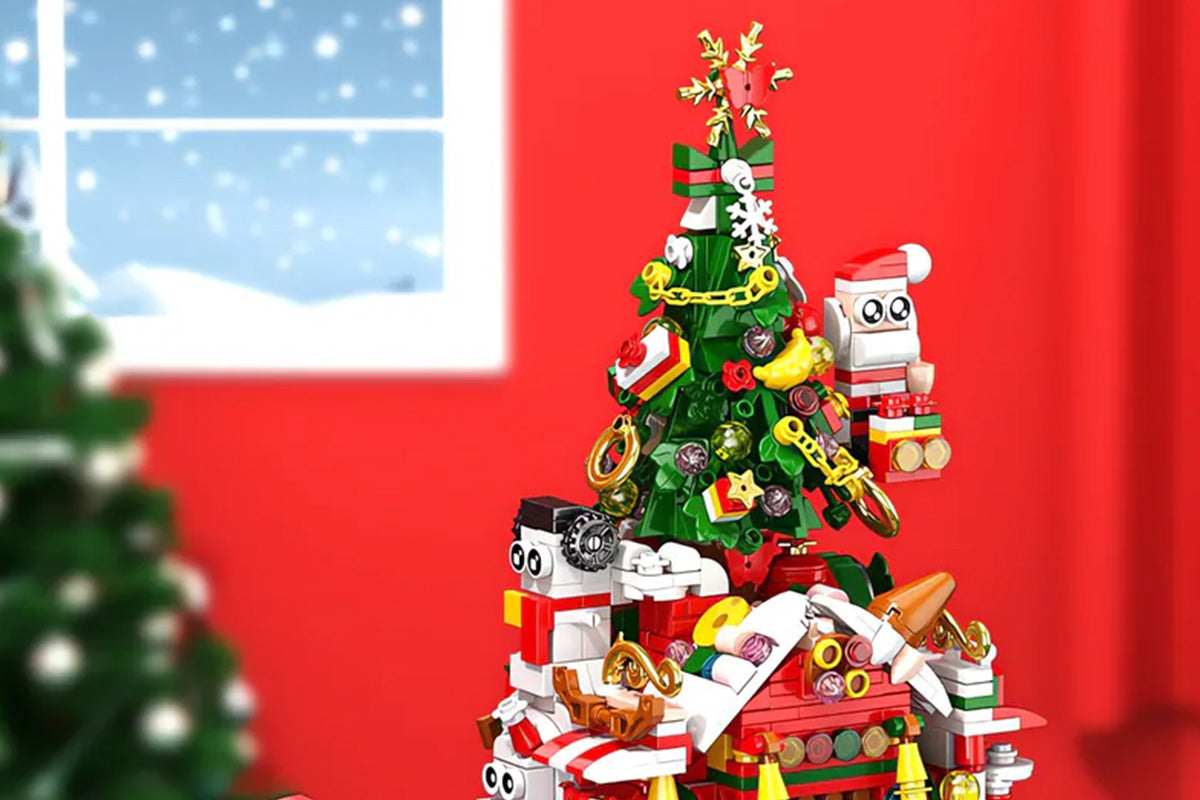Christmas Tree Ornaments Building Blocks Christmas Santa Nutcracker Xmas Ornament