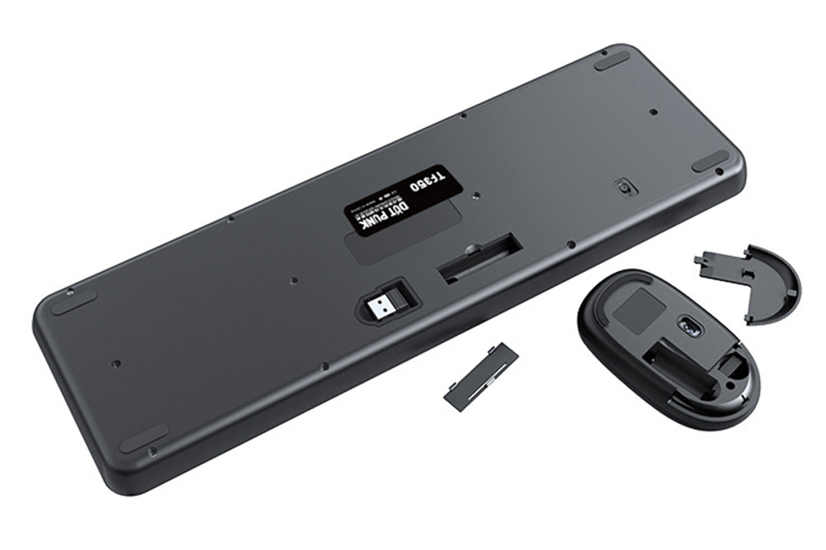 2.4GHz Wireless Keyboard And Mouse Combo With Round Key Caps