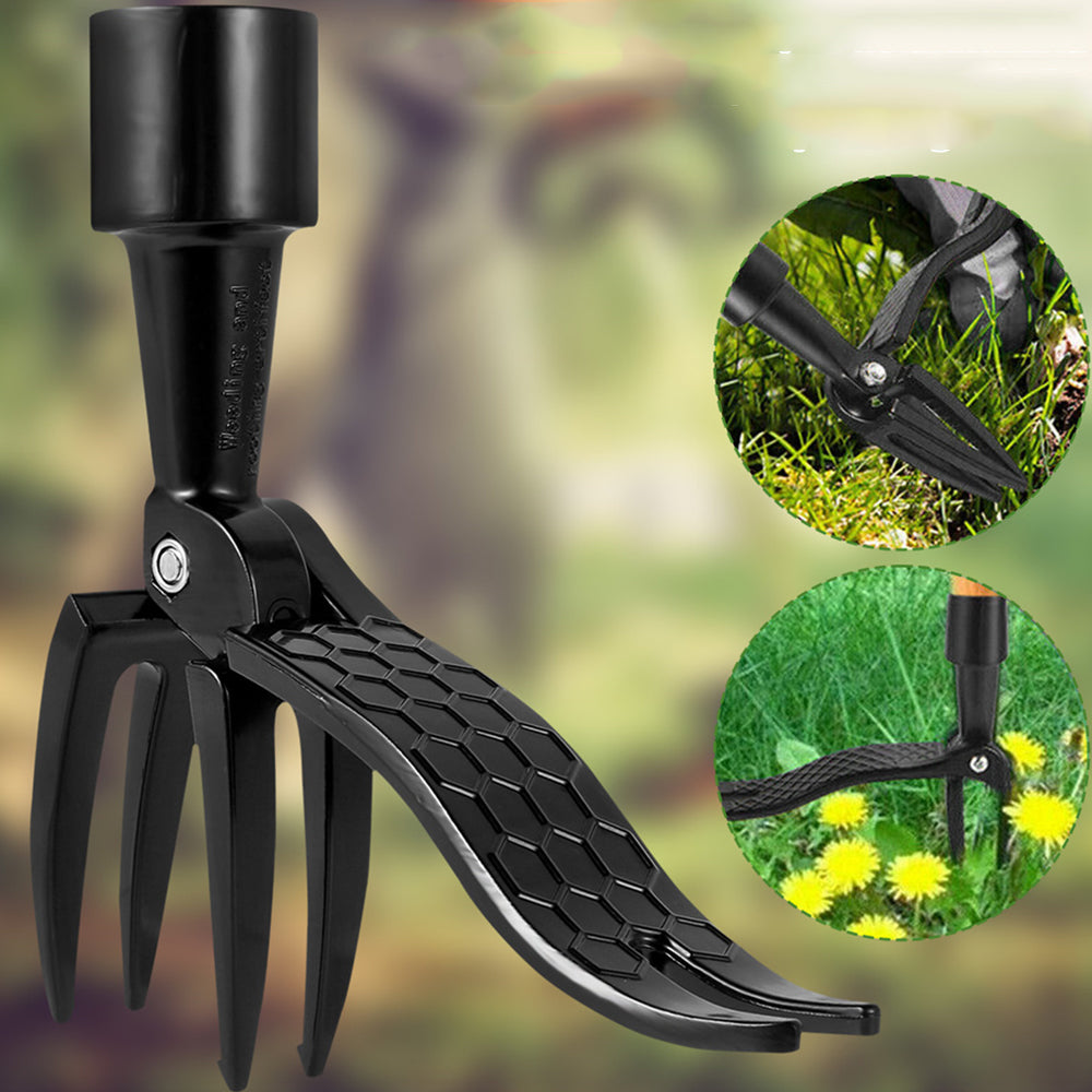 2Pcs Weeder Puller Stand up Weed Tool with Handle Garden Root Remover Killer