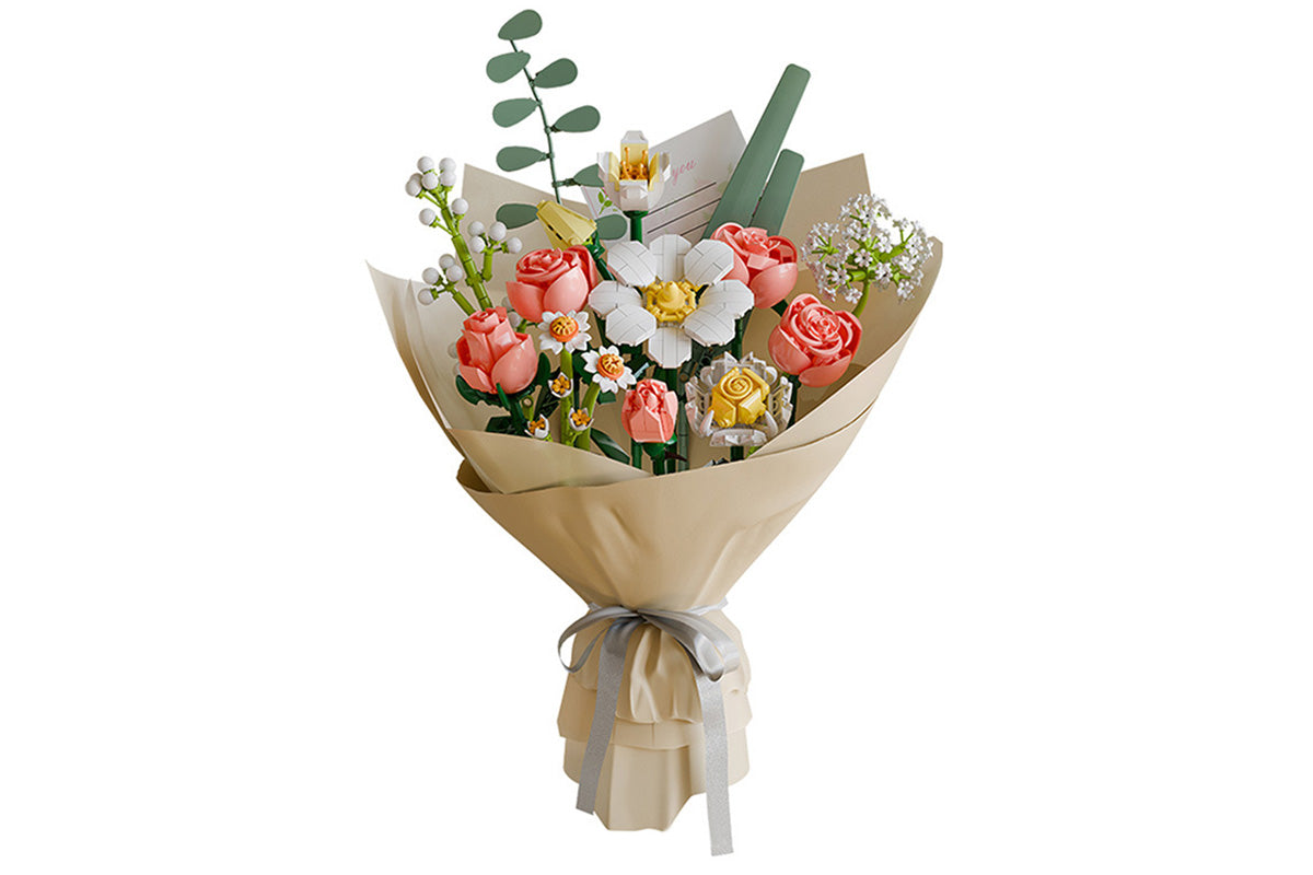 Wildflower Bouquet Building Blocks Creative DIY Flower Model Toy Set for Home Decoration
