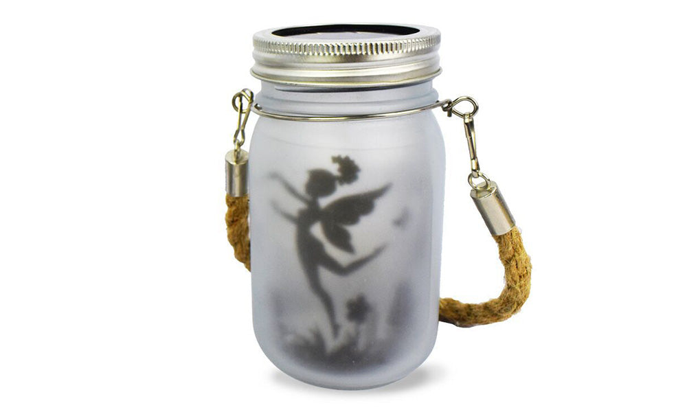 2Pcs Solar Fairy Jars Outdoor Garden Decorative Lights