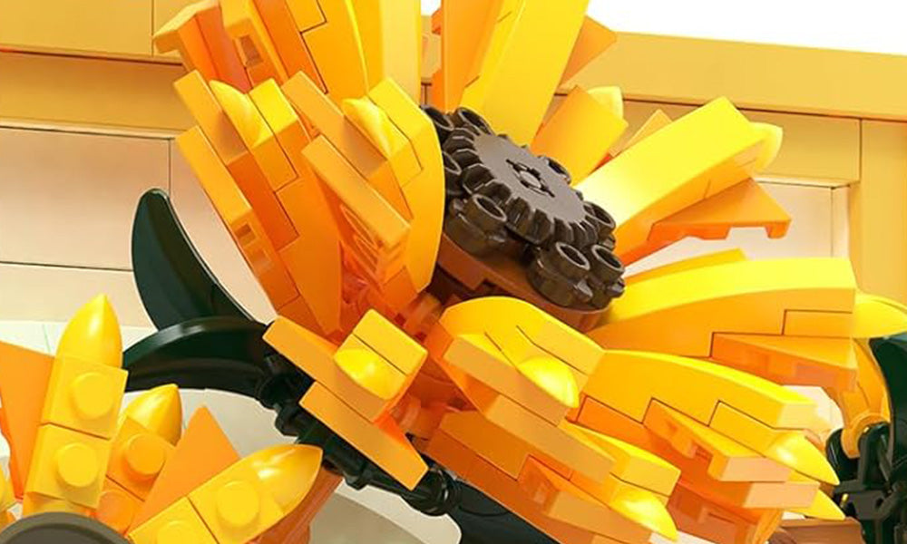 Flower Series DIY Building Blocks Puzzle for Home Office Decoration