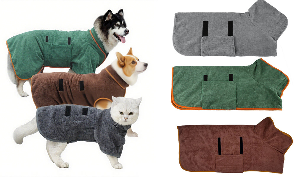 Absorbent Pet Bathrobe Towel