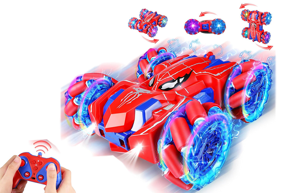 Spider Remote Control Car with Cool Lights 360 Degrees Rotating 4WD Off-Road Race Car