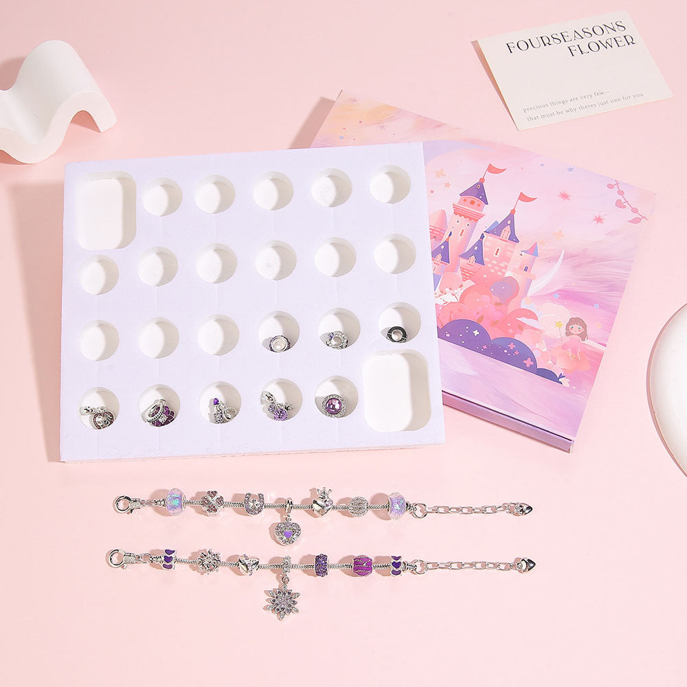 Christmas Advent Calendar with DIY Charm Bracelets