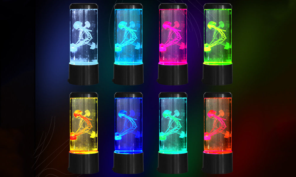 USB Color Changing LED Jellyfish Night Light Fake Jellyfish Mood Light Kids Gift Idea