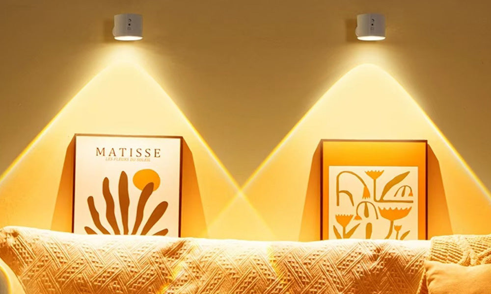 Rechargeable LED Spotlight Wireless Wall Lamp with Remote Control