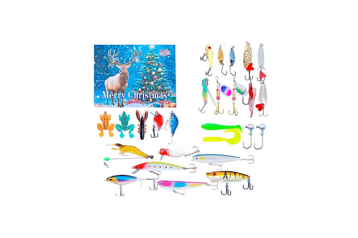24 Days Lure Fishing Kit Fishing Calendar