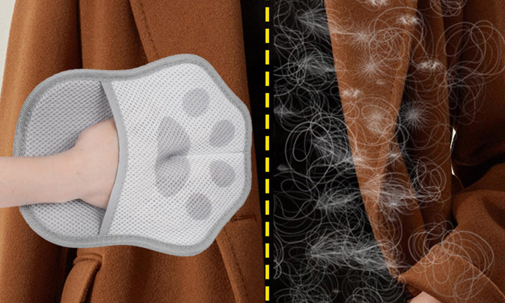 2 Pack Pet Hair Removal Gloves for Clothes Furniture Car Interiors