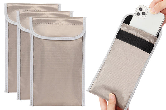 3Pcs Faraday Phone Pouch Jammer Signal Blocker RFID Cell WiFi Faraday Bags