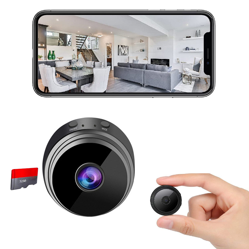 Wireless Mini Night Vision Security Camera with 32G TF Card