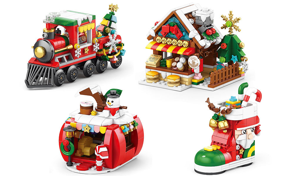 Christmas Building Brick Assembly Toy Gift and Festive Decoration