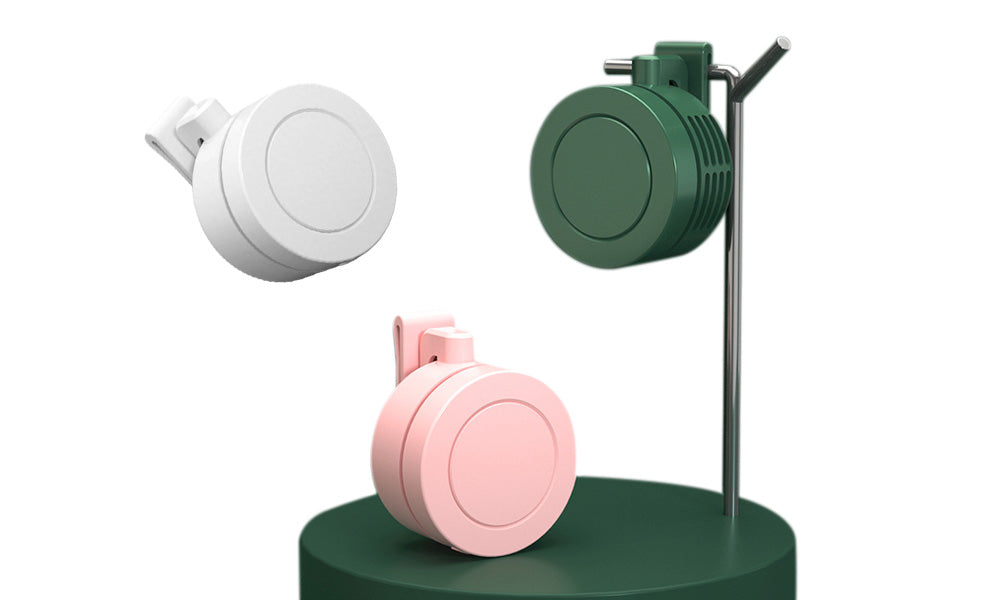 1/2PCS Portable Clip On Fan 3 Speeds Wearable Mini Fan for Outdoor Use