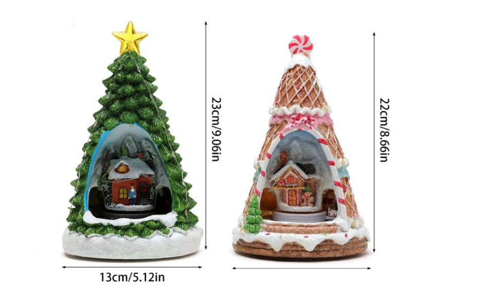 USB Powered Light Up Christmas Music Night Light with RunningTrain Xmas Decor