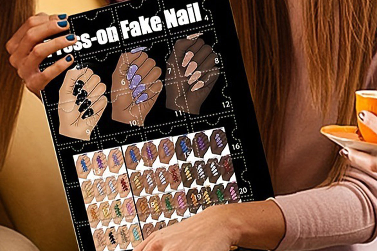 Press On Fake Nails Christmas Countdown Calendar Christmas Advent Calendar