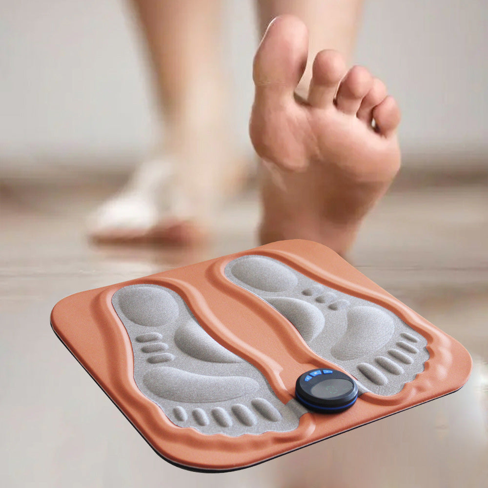Remote Control 3D Electronic Foot Massager Mat with LCD Display for Relaxation