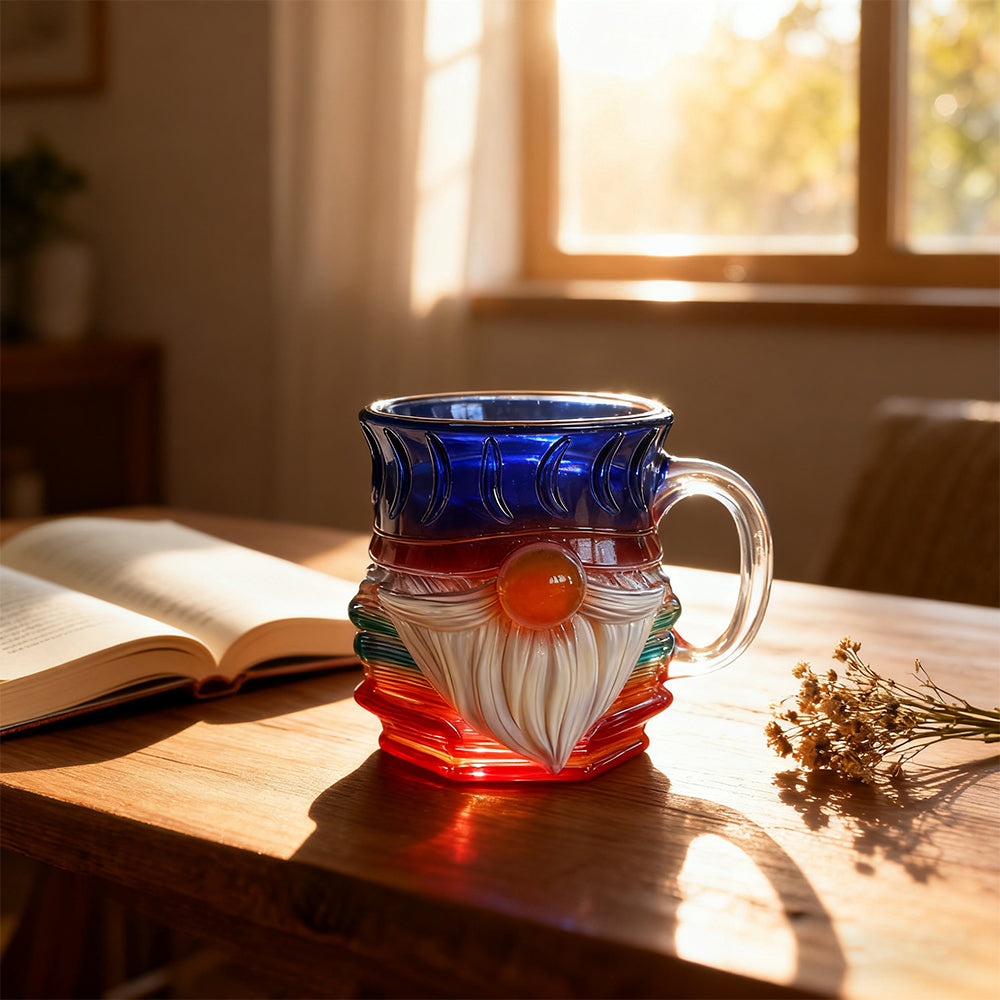 Painted Gnome Book Mug Novelty 3D Books Stack Coffee Cup