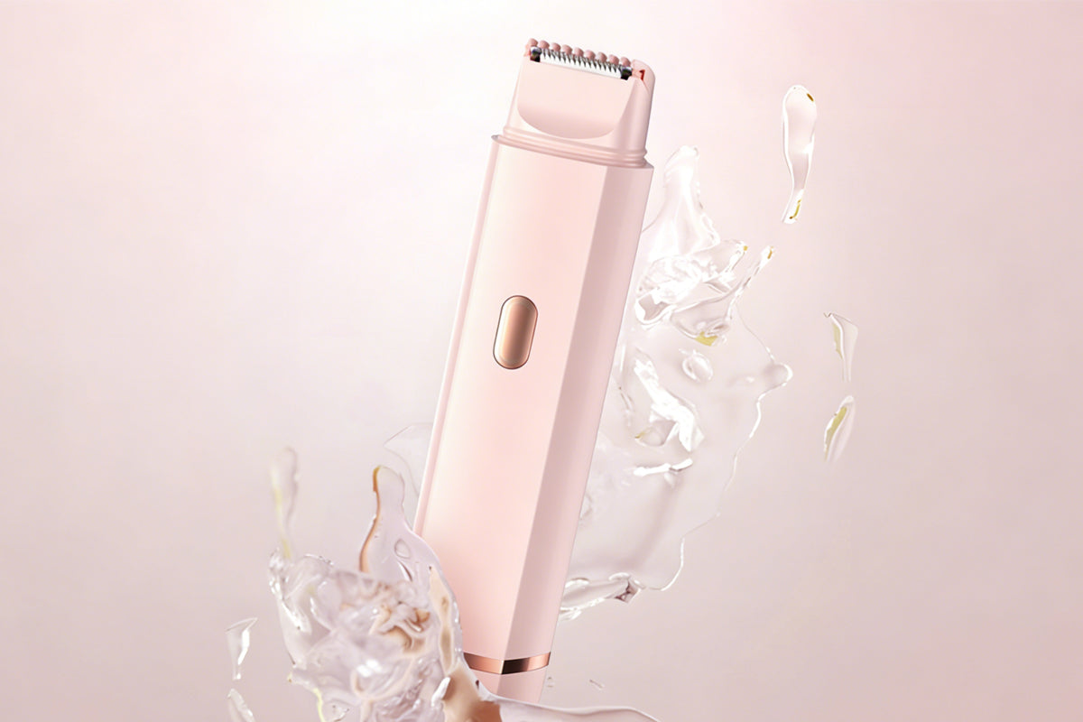 Dual Head Electric Shaver for Women Face and Body Wet Dry Waterproof Trimmer