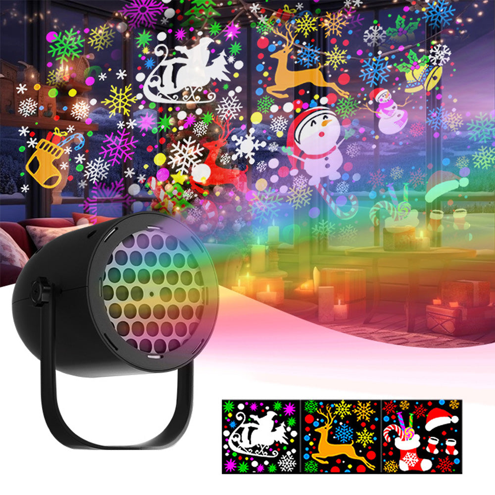 USB Festive LED Projector Light Indoor Outdoor Holiday Decoration Lamp