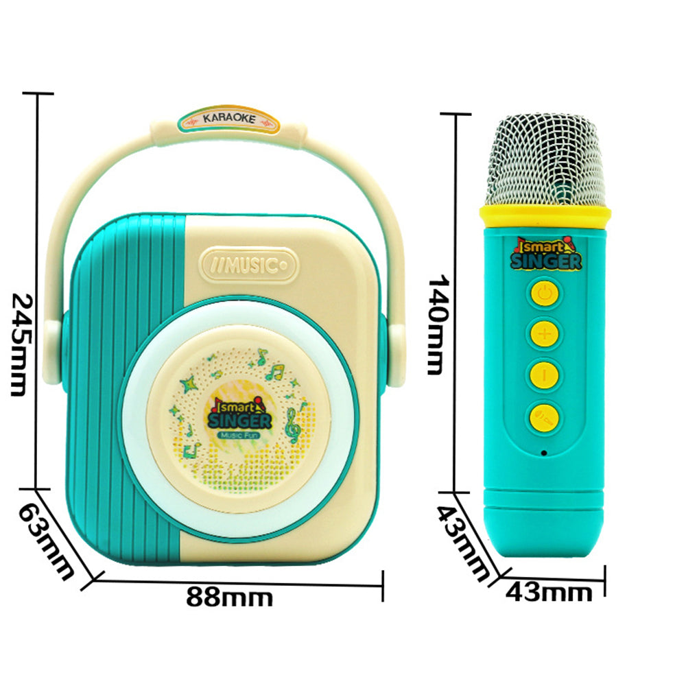 Wireless Bluetooth Karaoke Speaker with Single Microphone Home KTV Singing Toy