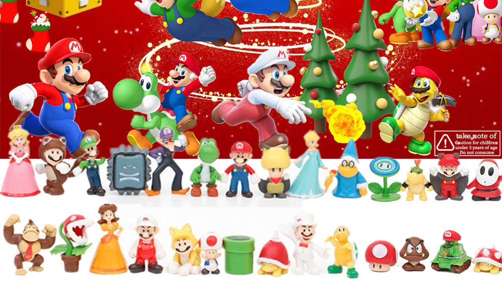 Super Mario Inspired Blind Box Countdown Figures Toy