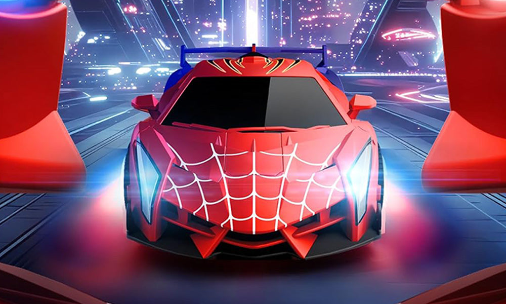 Remote Control Spider Transform Car for Kids with One-Button Transformation